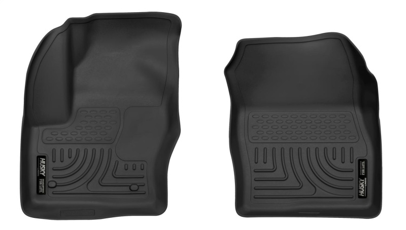 Ford C-Max Floor Mats - Front - Husky Liners - X-act Contour Series - Black - `13-`18